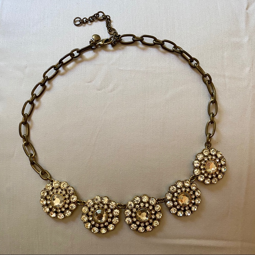 J Crew Layered Circle Statement Necklace